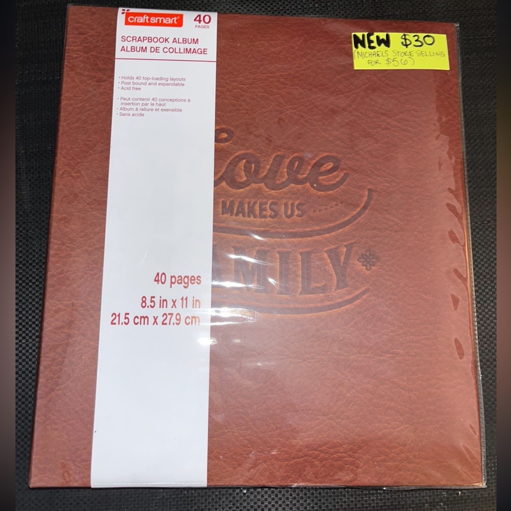 NEW! “Love makes us family” Scrapbook Album